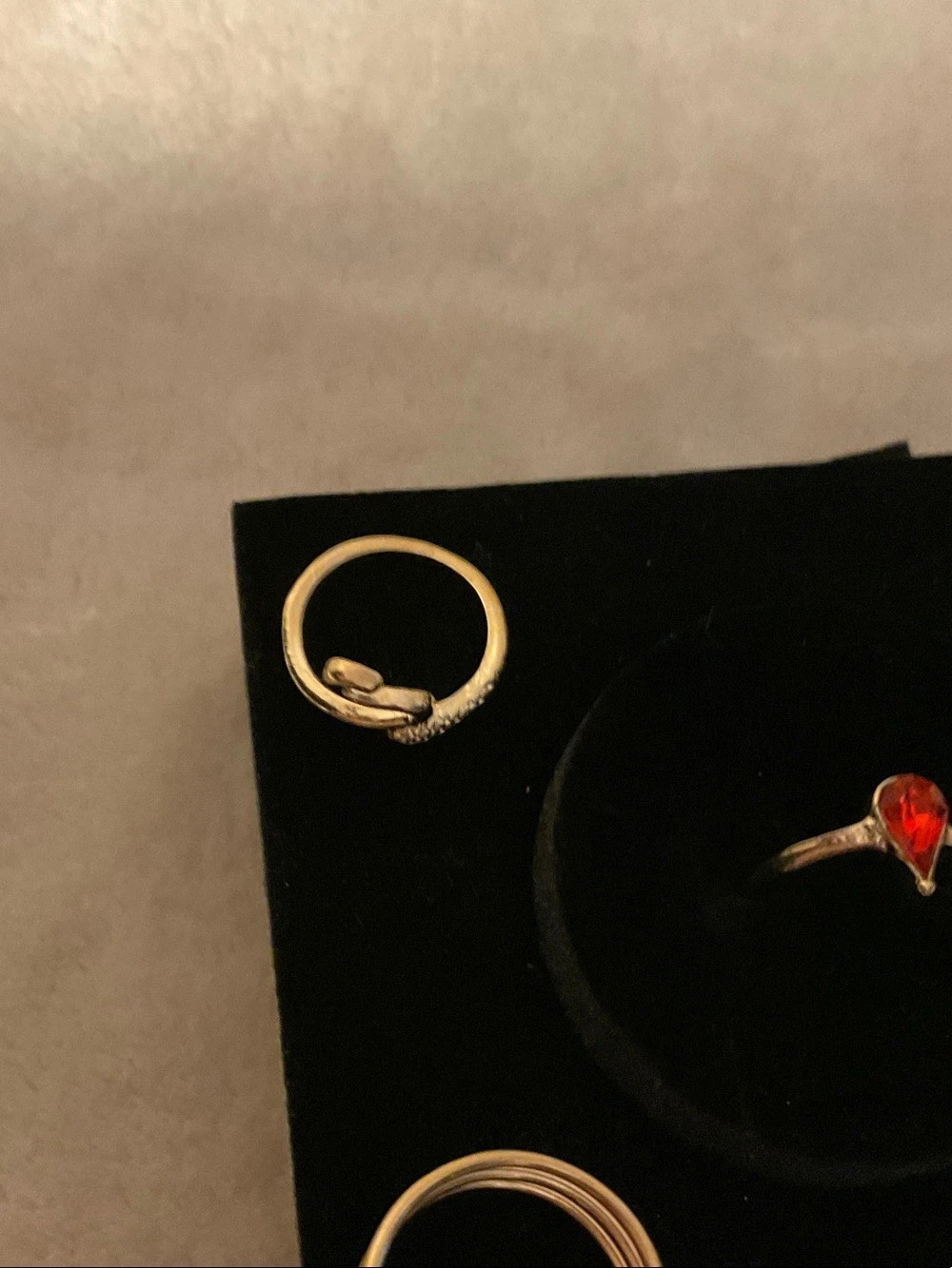 Gold & Red Ring Set - Picture 4 of 5